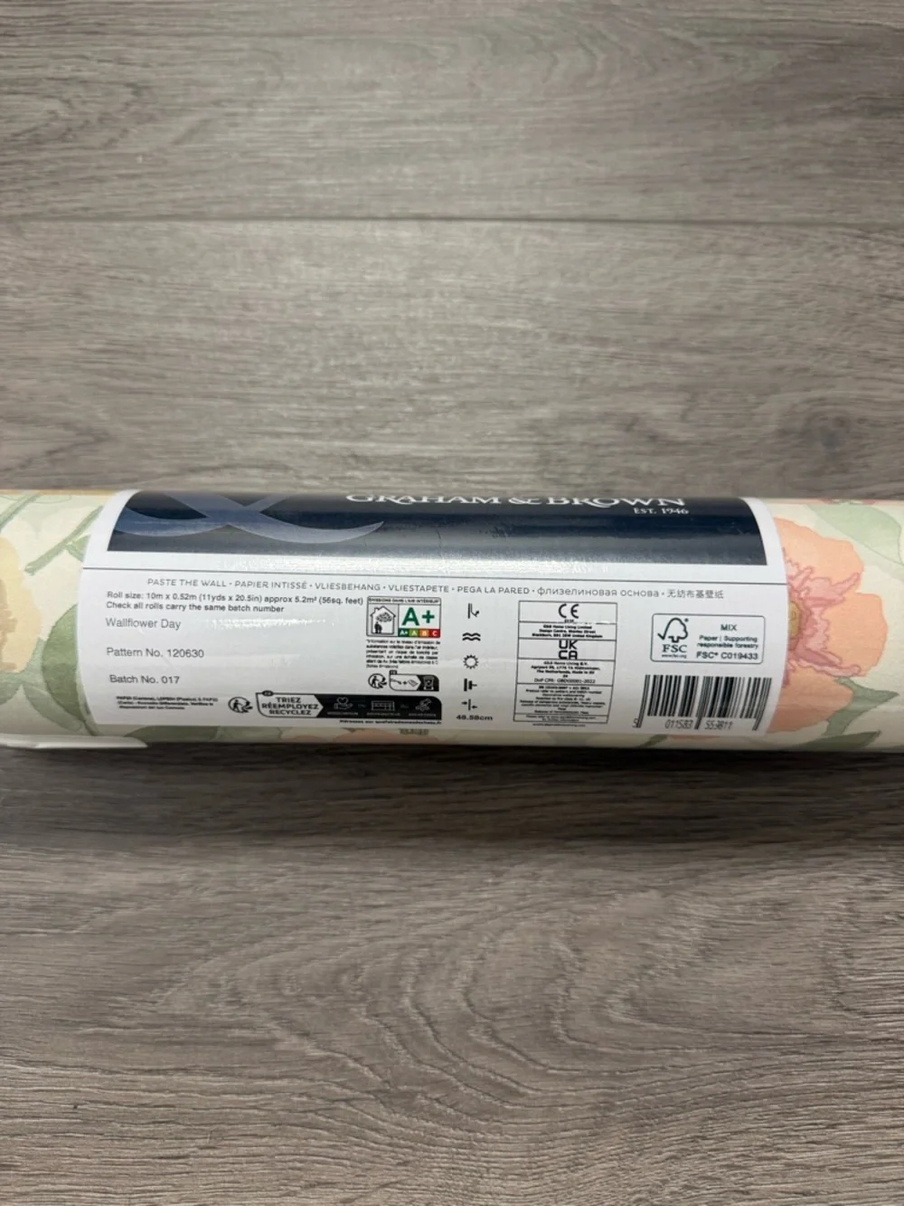 1 Roll Wallflower Day White Background Wallpaper by Graham & Brown Floral Meadow